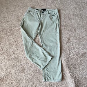 Talbots mint green spring corduroy petite pants